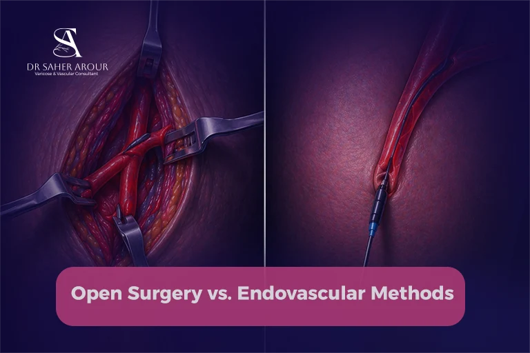 Open Vascular Surgery vs endovascular methods