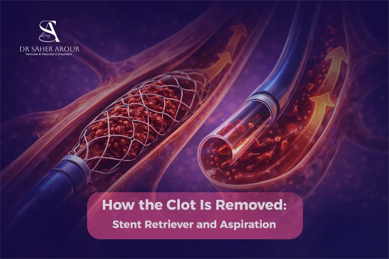 how the clot is removed