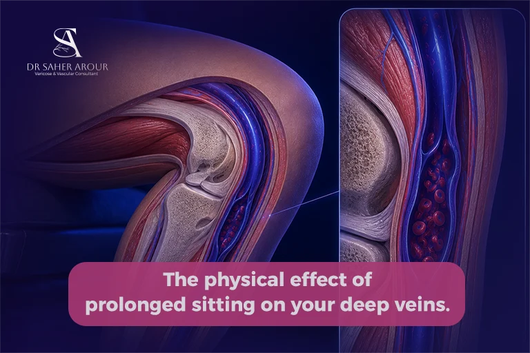 What Happens to Blood Flow During a Long Flight