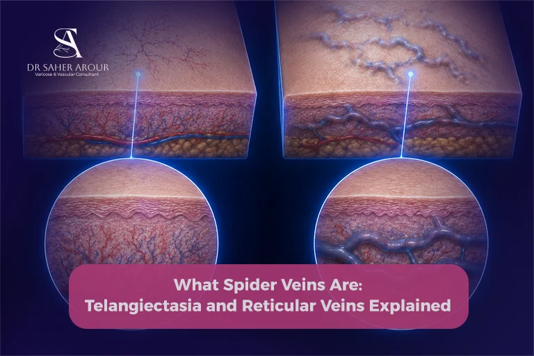 What Spider Veins Are Telangiectasia and Reticular Veins Explained