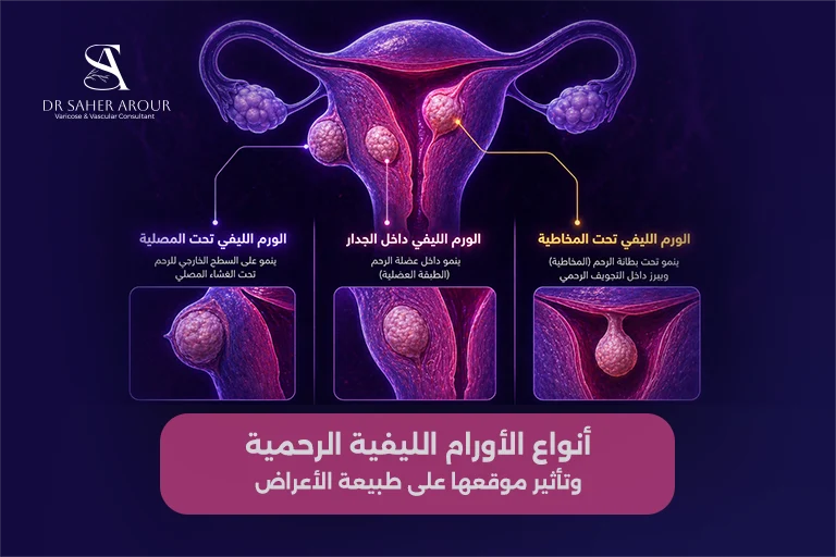 أنواع الأورام الليفية الرحمية