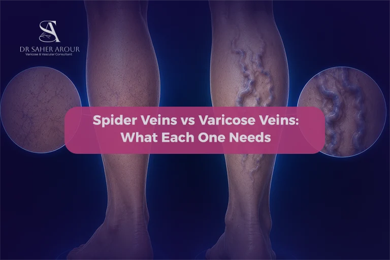 Spider Veins vs Varicose Veins