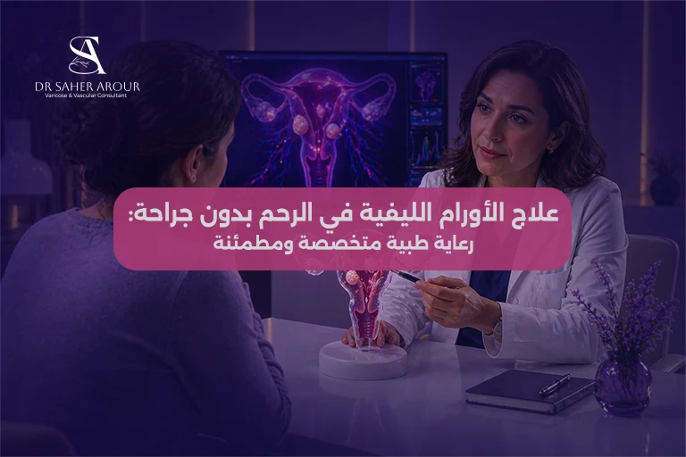 علاج الأورام الليفية في الرحم بدون جراحة