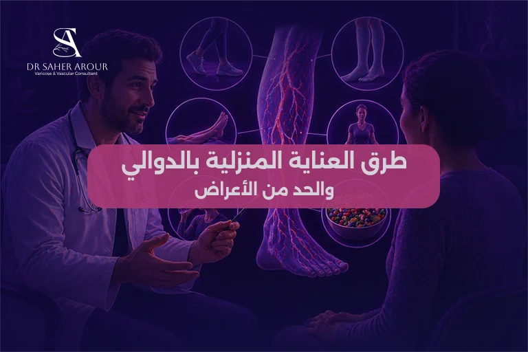 علاج الدوالي في المنزل