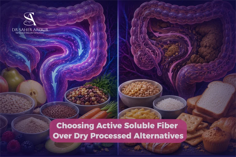 Soluble Fibre vs Low-Fibre Processed Foods