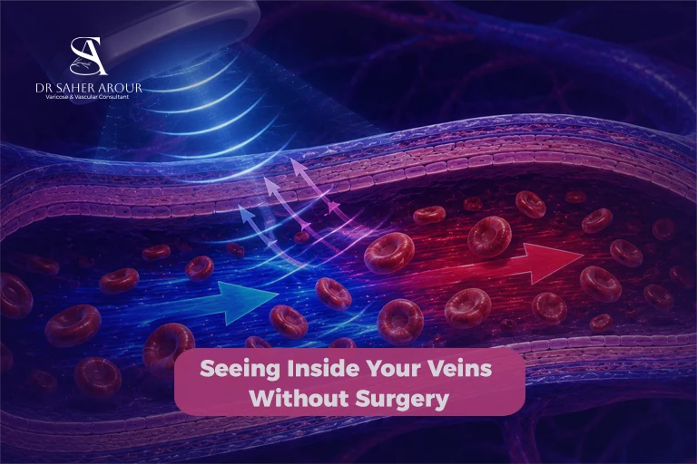 What is a vascular Doppler ultrasound and what does it show