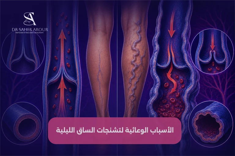 الأسباب الوعائية لتشنجات الساق الليلية