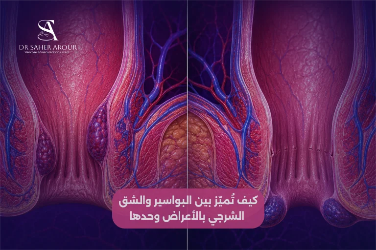 كيف تُميّز بين البواسير والشق الشرجي بالأعراض وحدها