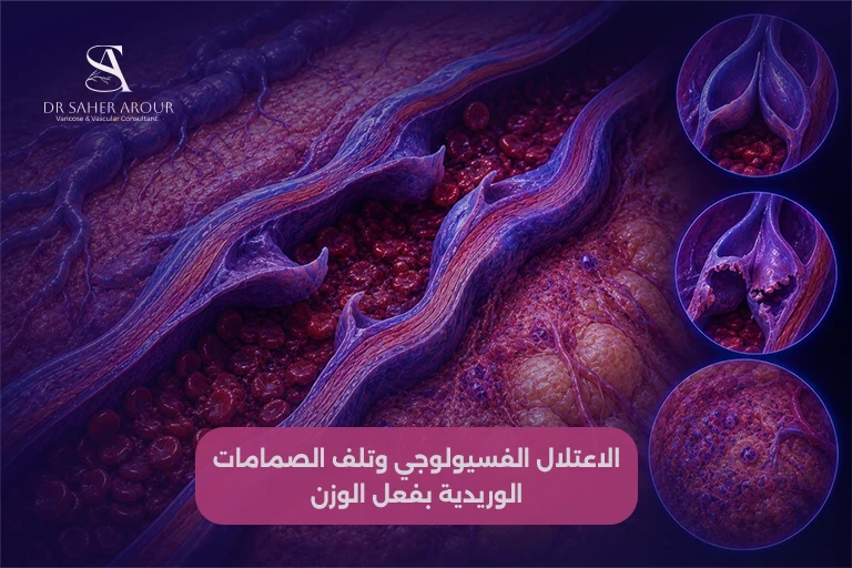 كيف يُفاقم الوزن الزائد الدوالي بيولوجياً؟