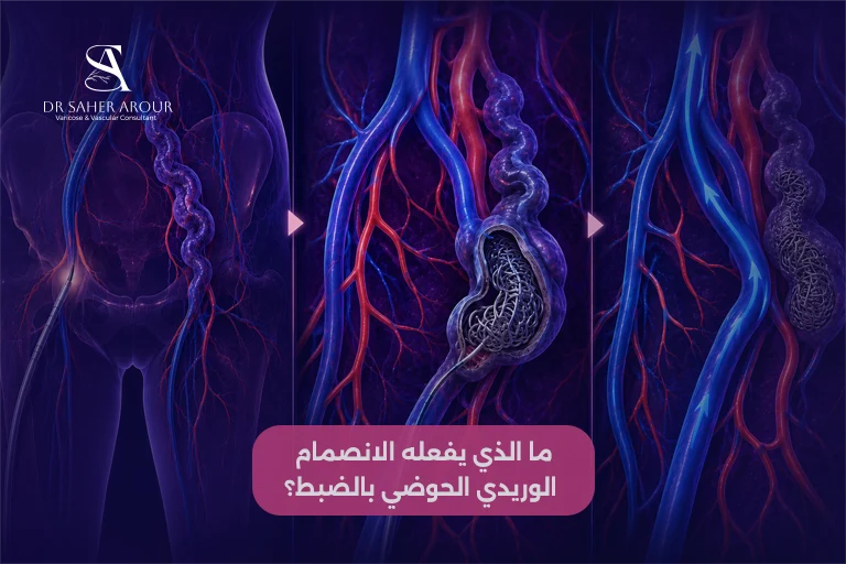  ما الذي يفعله الانصمام الوريدي الحوضي بالضبط
