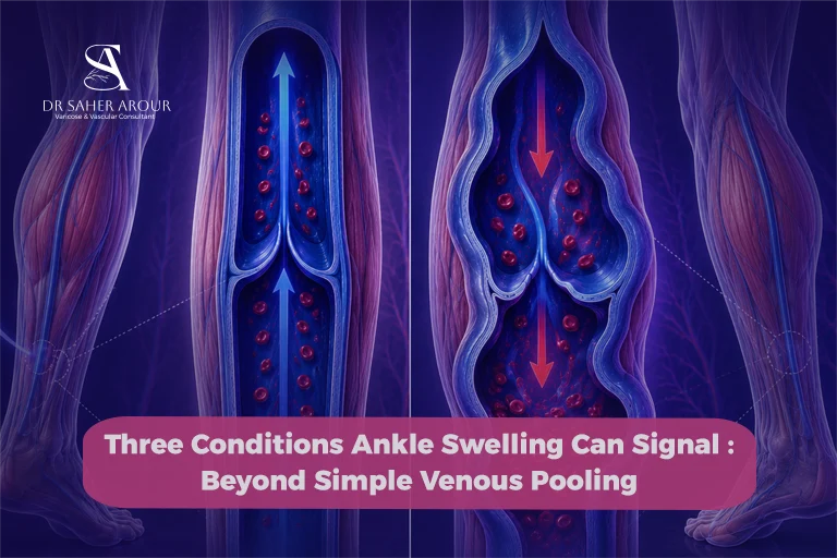 Three Conditions Ankle Swelling Can Signal Beyond Simple Venous Pooling