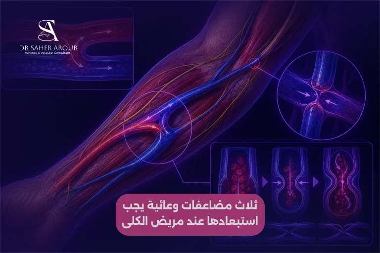 ثلاث مضاعفات وعائية يجب استبعادها عند مريض الكلى