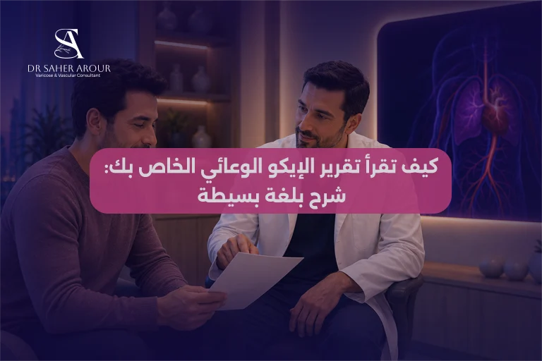 كيف تقرأ تقرير الإيكو الوعائي