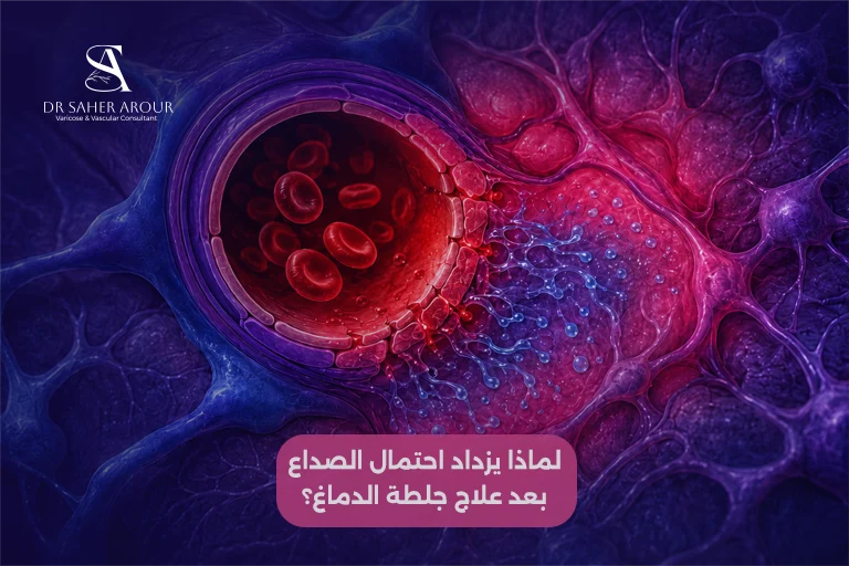 لماذا يزداد احتمال الصداع بعد علاج جلطة الدماغ