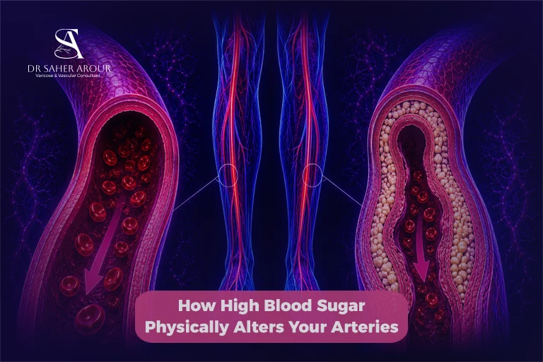 How High Blood Sugar Physically Alters Your Arteries