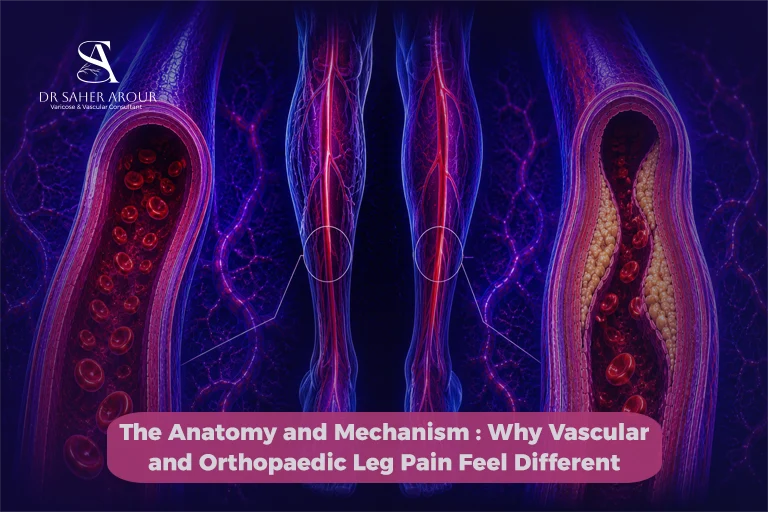 The Anatomy and Mechanism Why Vascular and Orthopaedic Leg Pain Feel Different