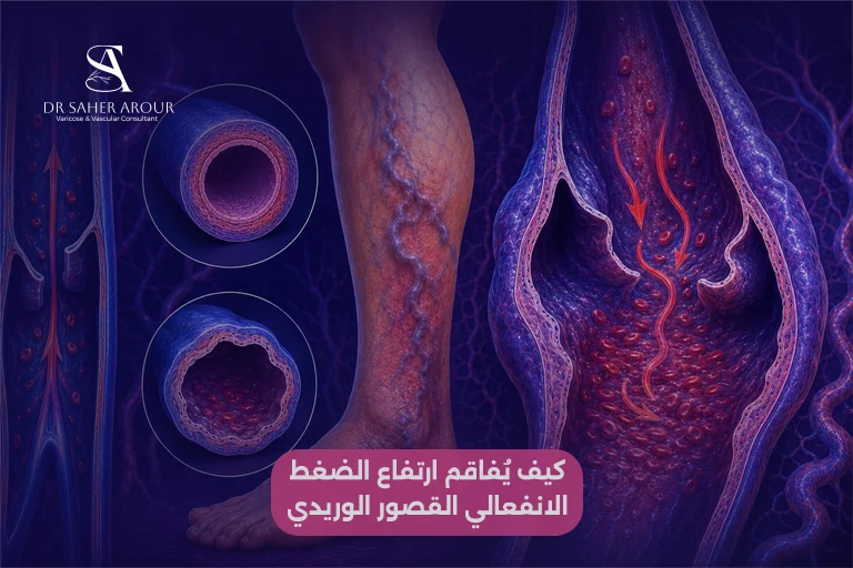 ثلاث آليات يُفاقم بها التوتر الدوالي والقصور الوريدي