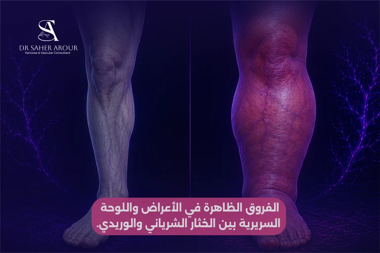 الجلطة الشريانية مقابل الجلطة الوريدية كيف تُميّز بينهما