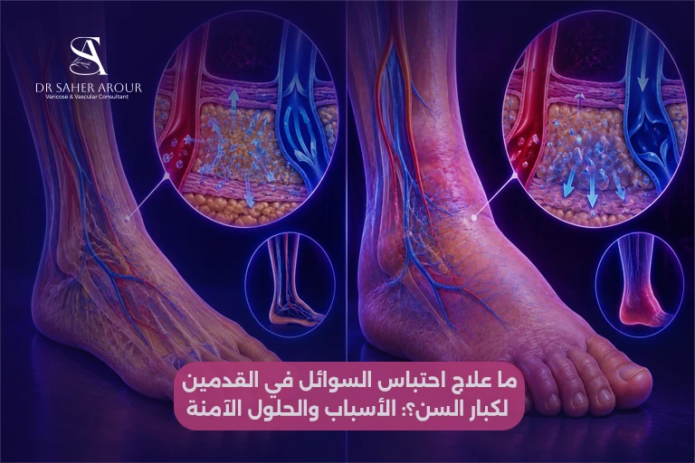 ما علاج احتباس السوائل في القدمين لكبار السن الأسباب والحلول الآمنة
