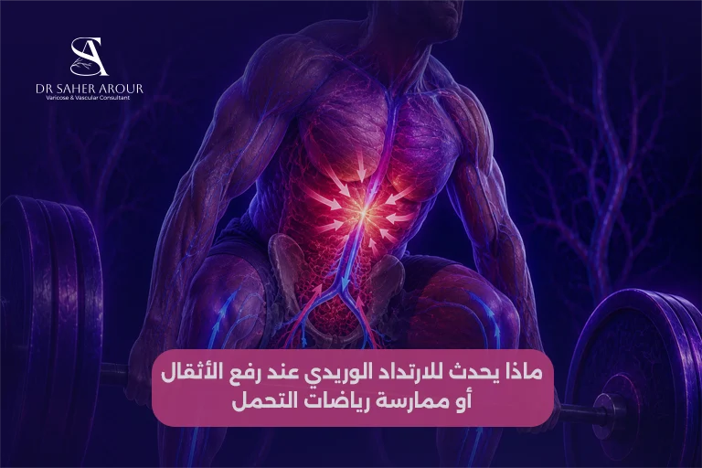 ماذا يحدث للارتداد الوريدي عند رفع الأثقال أو ممارسة رياضات التحمل