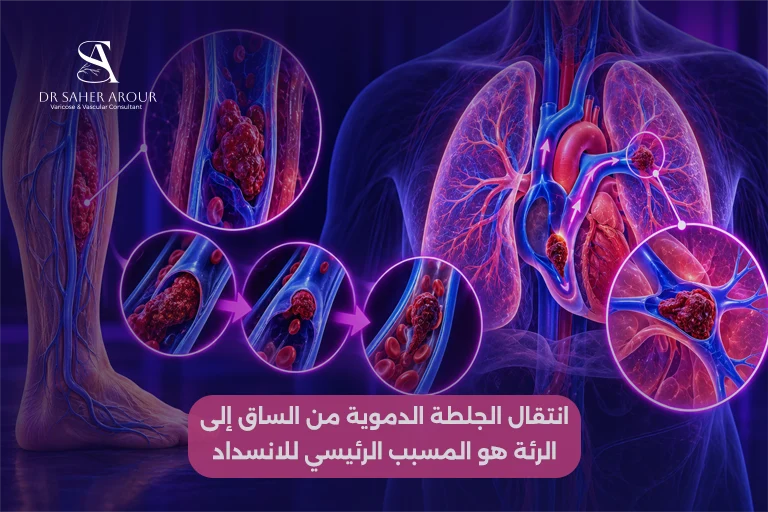 العلاقة بين جلطة الوريد العميق (DVT) والانصمام الرئوي