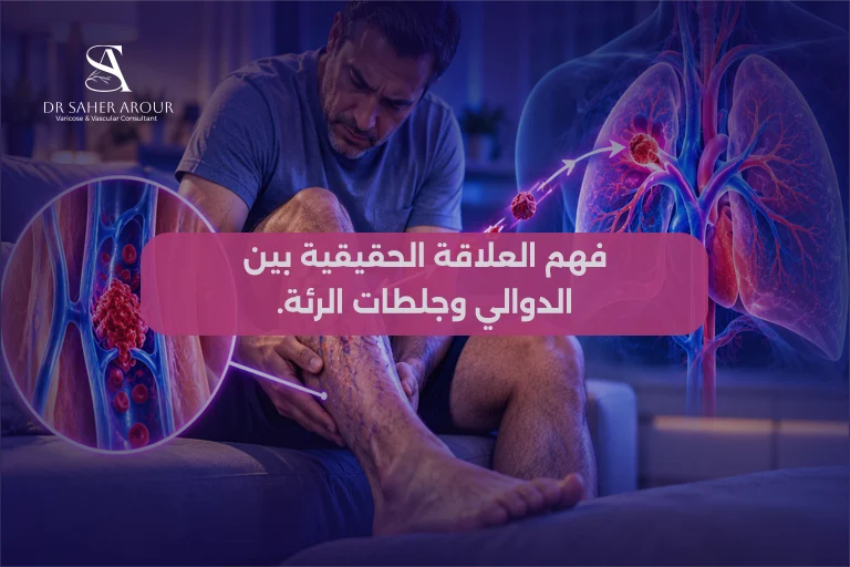 هل يمكن أن تُسبب الدوالي جلطة رئوية؟ العلاقة والمخاطر الحقيقية